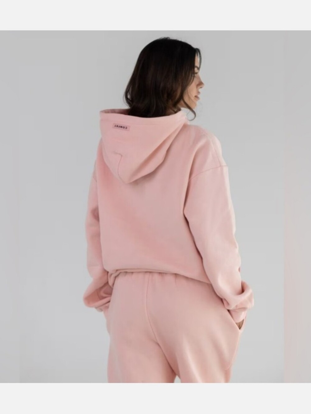 COMFRT COLLECTION PASTEL EDIT HOODIE SWEATSHIRT LIGHT PINK - Picture 3 of 9